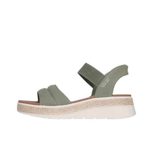 Skechers BOBS Sun Ray One Ремешок Сандалии Женские Зеленые