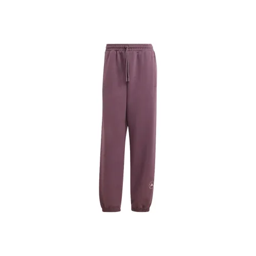 Adidas Stella McCartney LOOSE SWEAT TRACKSUIT BOTTOMS Вязаные тренировочные брюки женские Темно-красный