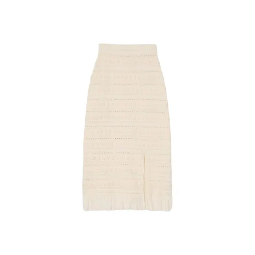 Sandro KNIT Длинная Юбка Женская Светлый Умбра