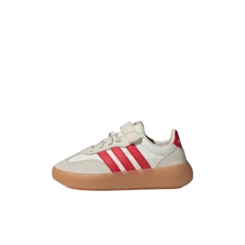 Adidas BARREDA DECODE Устойчивый к истиранию Низкий Топ для Детского Скейтбординга Бежево-красный Детский