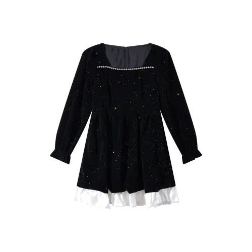 EIDOLON GRAIN Длинное платье с длинными рукавами женское