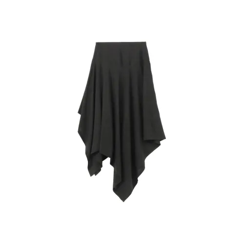 Yohji Yamamoto Черные Женские Повседневные Длинные Юбки