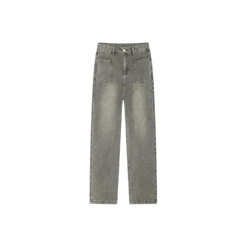 Garbege Светло-армейский зеленый Женские Джинсы