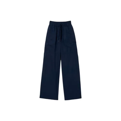 Lacoste Вязаные тренировочные брюки женские морского синего цвета