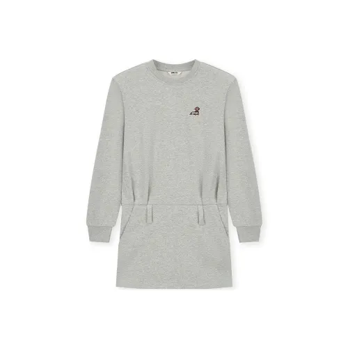 BONELESS Cut Long Sleeved Dress Women's Photinia Gray