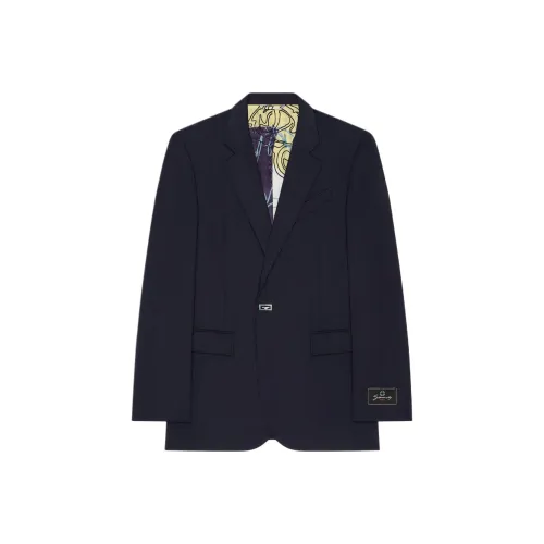 Givenchy SS25 Бизнес-костюм Пальто Мужской Полуночный Синий