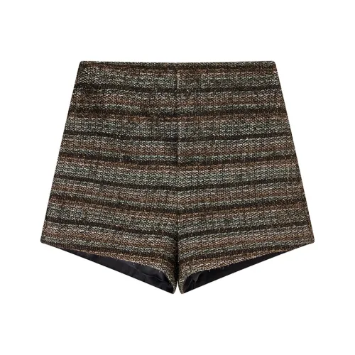 Ouyang Повседневные шорты Женские Золотисто-коричневый