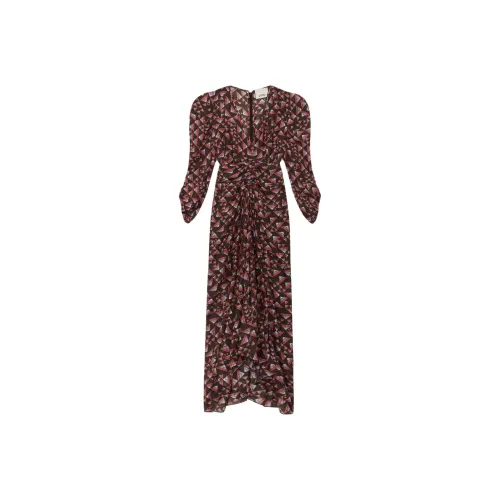ISABEL MARANT Черное Женское Длинное Платье с Рукавами