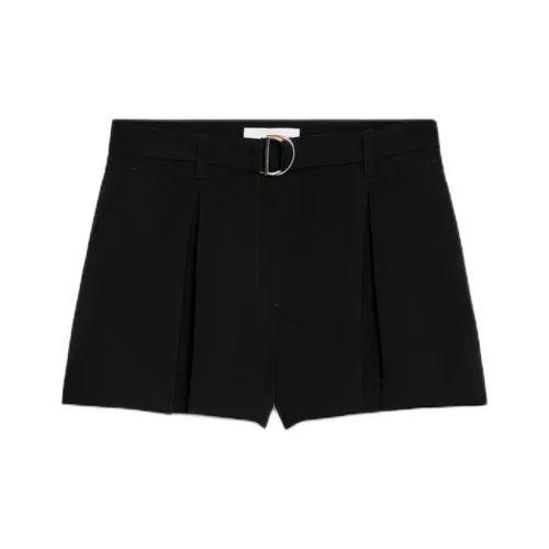 ZARA Повседневные шорты женские черные