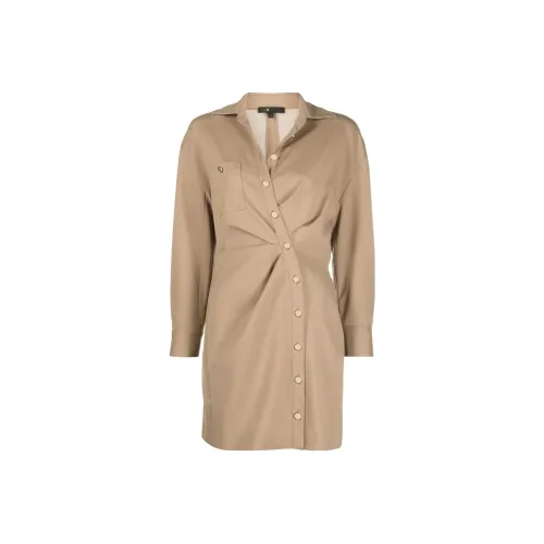 Maje Длинное платье с длинными рукавами женское