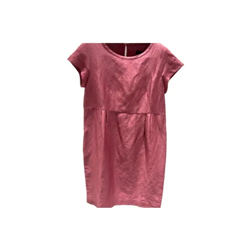 MaxMara Короткий рукав Платье Женское Бордовый