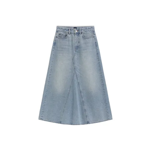 GAP Свет Женские Джинсовые Длинные Юбки