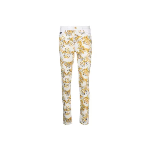 VERSACE JEANS COUTURE Узкие брюки джинсы женские белые