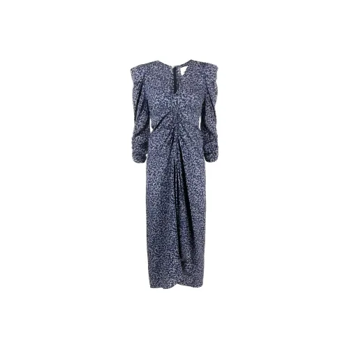 ISABEL MARANT Blue Женские Длинные Платья с Рукавами
