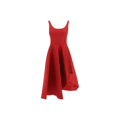 Alexander McQueen Красные Женские Платья без рукавов