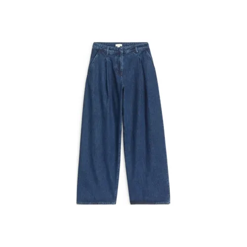 ARKET Темно-синие Женские Джинсы