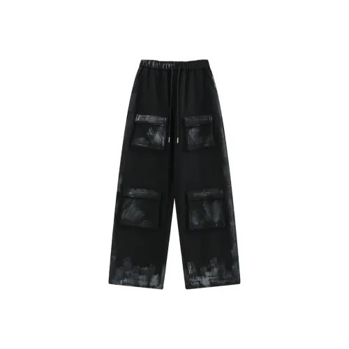 TOOOLAZY Карго Брюки Женские Черные