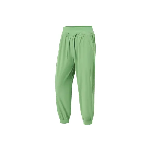 LINING Вязаные тренировочные брюки женские цвет камень мшисто-зеленый