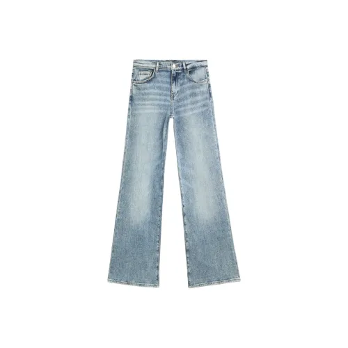 Massimo Dutti Джинсы Женские Джинсовый Синий