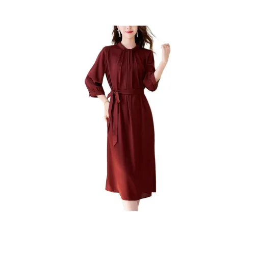 Ink Beauty Длинное платье с длинными рукавами женское