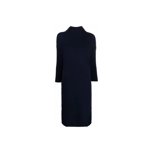 Tommy Hilfiger Черное Женское Длинное Платье с Длинным Рукавом