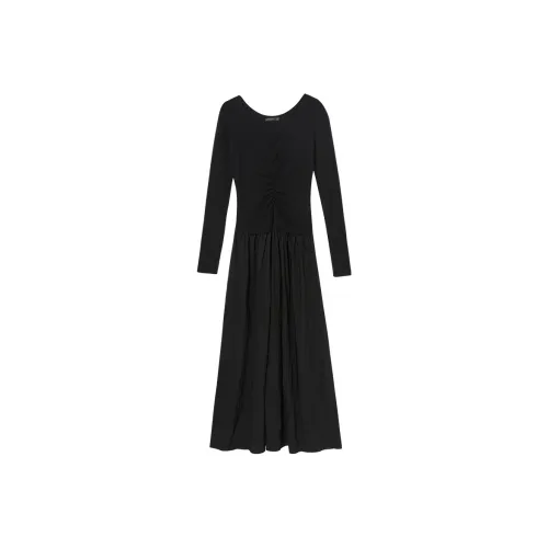 WESTLINK Длинное платье с длинными рукавами женское черное