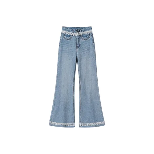 ABBY GODDESS Джинсы Женские Синие