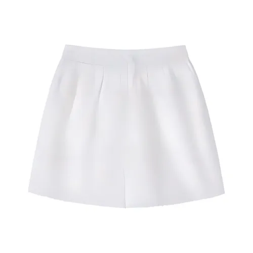 hacikis Повседневные шорты женские хлопок белый