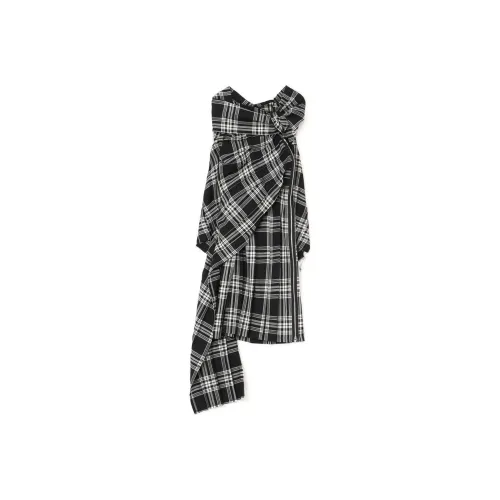 Yohji Yamamoto Черные Женские Длинные Платья с Длинными Рукавами