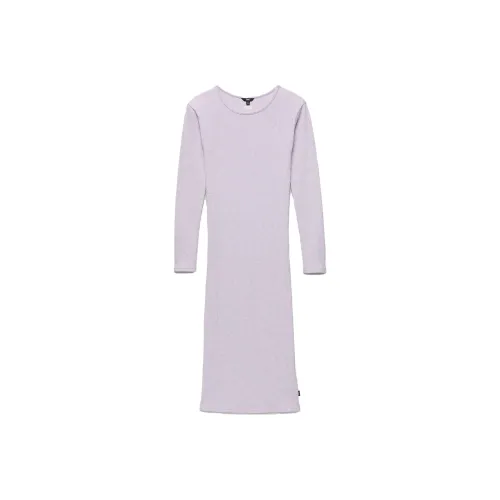 Vans Stormlight Two Moons Платье-миди Длинное с длинными рукавами Платье Женское Светло-фиолетовое