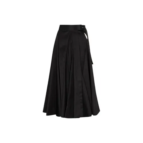 PRADA Черные Женские Повседневные Длинные Юбки