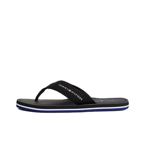 Tommy Hilfiger EVA Устойчивые к истиранию Шлепанцы Мужские Черные