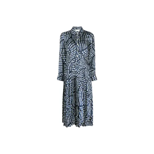 Tory Burch Blue Женские Длинные Рукава Платья