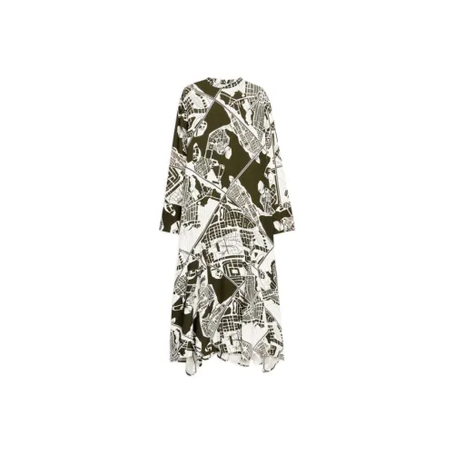 ARKET Платье Женское Экрю Хаки Зеленый