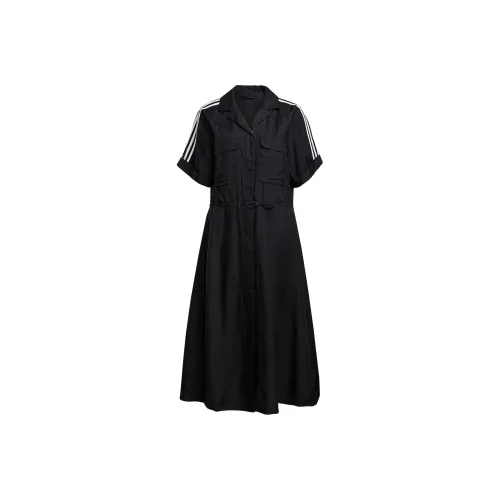 adidas originals Black Женские Короткие Платья с Рукавами