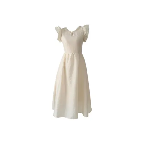 CPAURA Без рукавов Платье Женское Лимонно-желтое