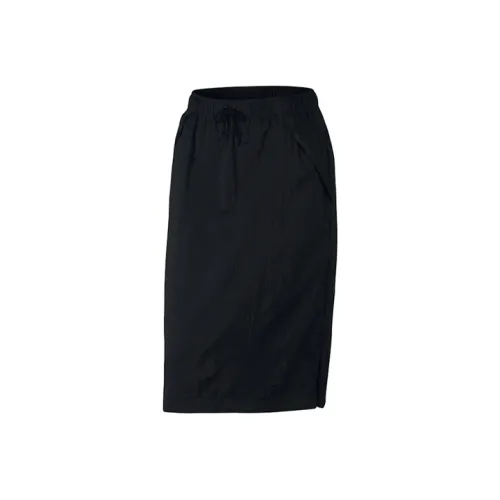 NIKE Черные Женские Повседневные Длинные Юбки