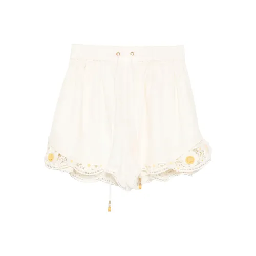 Zimmermann Белые Женские Повседневные Шорты
