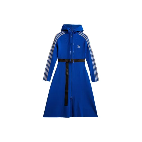 Adidas Originals x ANGEL CHEN Длинное платье с длинными рукавами женское синее