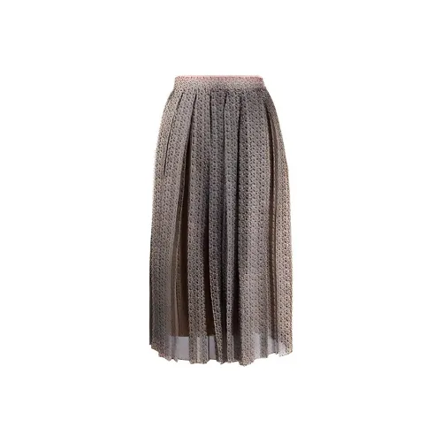FENDI FW21 Повседневная длинная юбка женская умбра