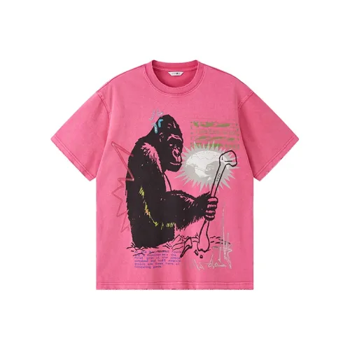 WULISHAONIAN Фуксия Унисекс Футболка