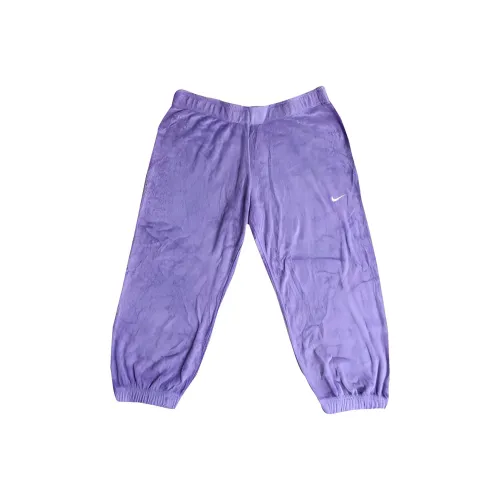 Найк Вязаные Тренировочные Штаны Женские Светло-Фиолетовые