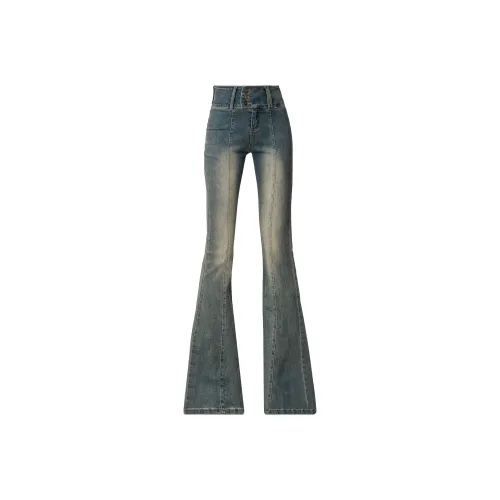 Silly Джинсы Женские Выцветший Цвет