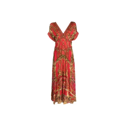 CAMILLA Короткое платье с короткими рукавами женское красное