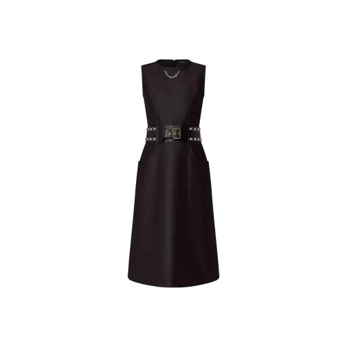 LOUIS VUITTON SS24 Sleeveless Dress Women's Black LOUIS VUITTON SS24 Без рукавов Платье Женское Черное