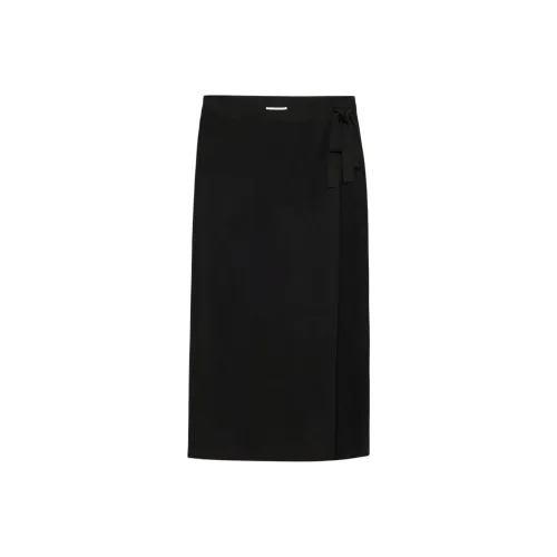 ARITZIA The Group Knoll Мериносовая шерсть Юбка KNIT Длинная Юбка Женская Черная