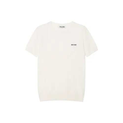 MIU MIU FW23 Трикотаж Женский Белый