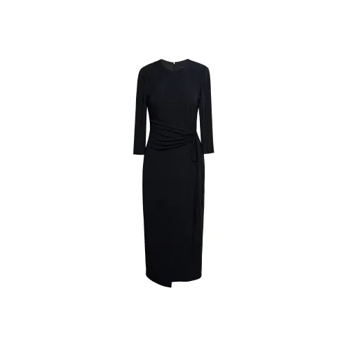 ROEYSHOUSE Длинное платье с длинными рукавами женское черное