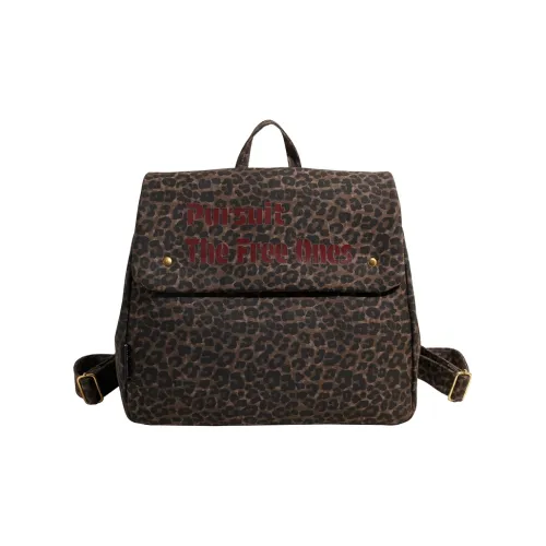 WXRX Рюкзак ПУ (полиуретан) Женские Большой Леопардовый принт Маленький леопардовый принт