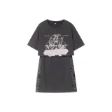 Серый (Топ с короткими рукавами + Юбка)